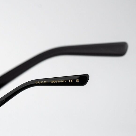 NEW Gucci GG1448O 001 Gold Rectangle Unisex Eyeglasses - Picture 6 of 11